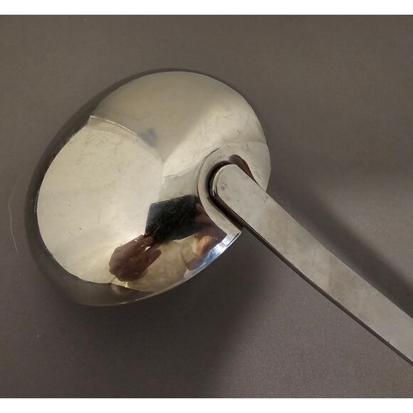 Silver Stainless Steel Soup Ladle - Dishwasher Safe - 12 inches long - Picture 8 of 8